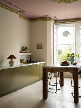 Benjamin Moore, Soul Mate 1179, Lambskin 1051, Fresh Olive 2149 30 From £21.50 Per 0.94l