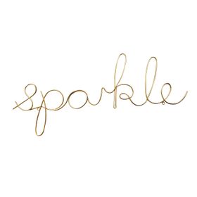 Sparkle Wire Word Gold