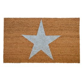 Silver Star Glitter Doormat