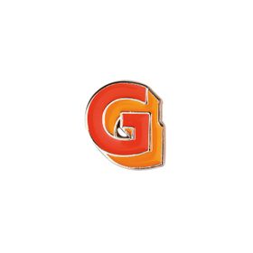 Letterpop Enamel Pin Letter G Coral/Orange
