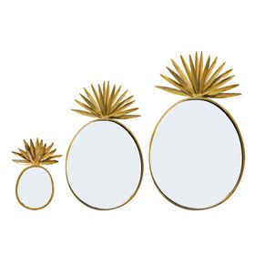 Pineapple Mirrors Set of 3