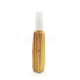 Small Light Wooden Vase