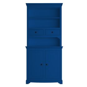 Oxford Compact Dresser with Open Shelves and 2 Drawers in Cerulean Blue