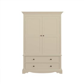 Annabel 2 Door Wardrobe With 2 Drawers LG Mid Clay