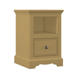 Louis 1 Drawer Open Shelf Bedside Sudbury Yellow