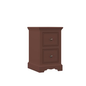 Louis Narrow 2 Drawer FB Etruscan Red