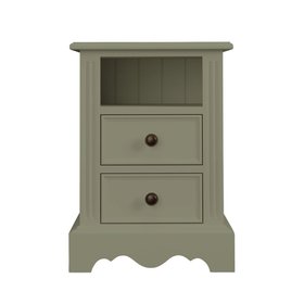 Annabel 2 Drawer Open Shelf PF Moss