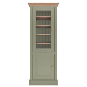 Millbrook Tall Narrow Semi Glazed Display PF Moss