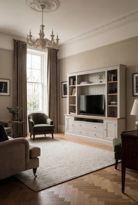 Amberley Small Media Wall Unit  3 Drawers 2