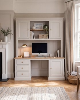 Amberley Home Office Desk With Rack Hutch 2