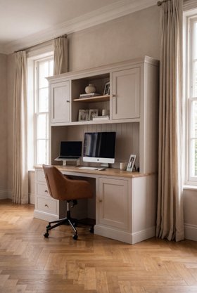 Amberley Home Office Desk With Rack Hutch 3