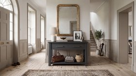 Portland Large 2 Drawer Console   Raven