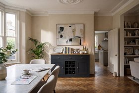 Portland Medium Sideboard With Wine Rack   Raven