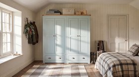 Portland 4 Door 2 Drawer Wardrobe