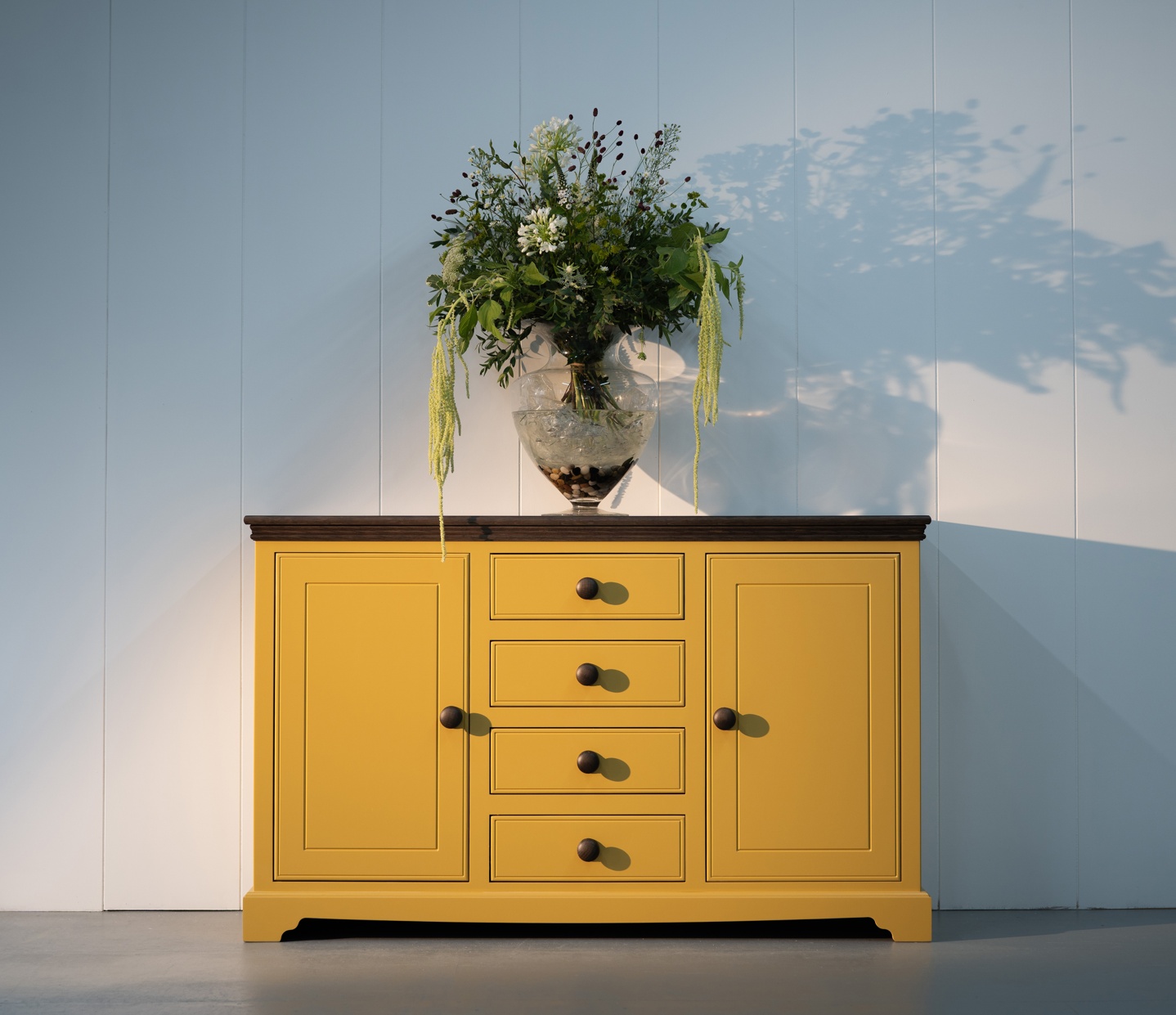 Oxford Centre Drawer Medium Sideboard Mustard 01