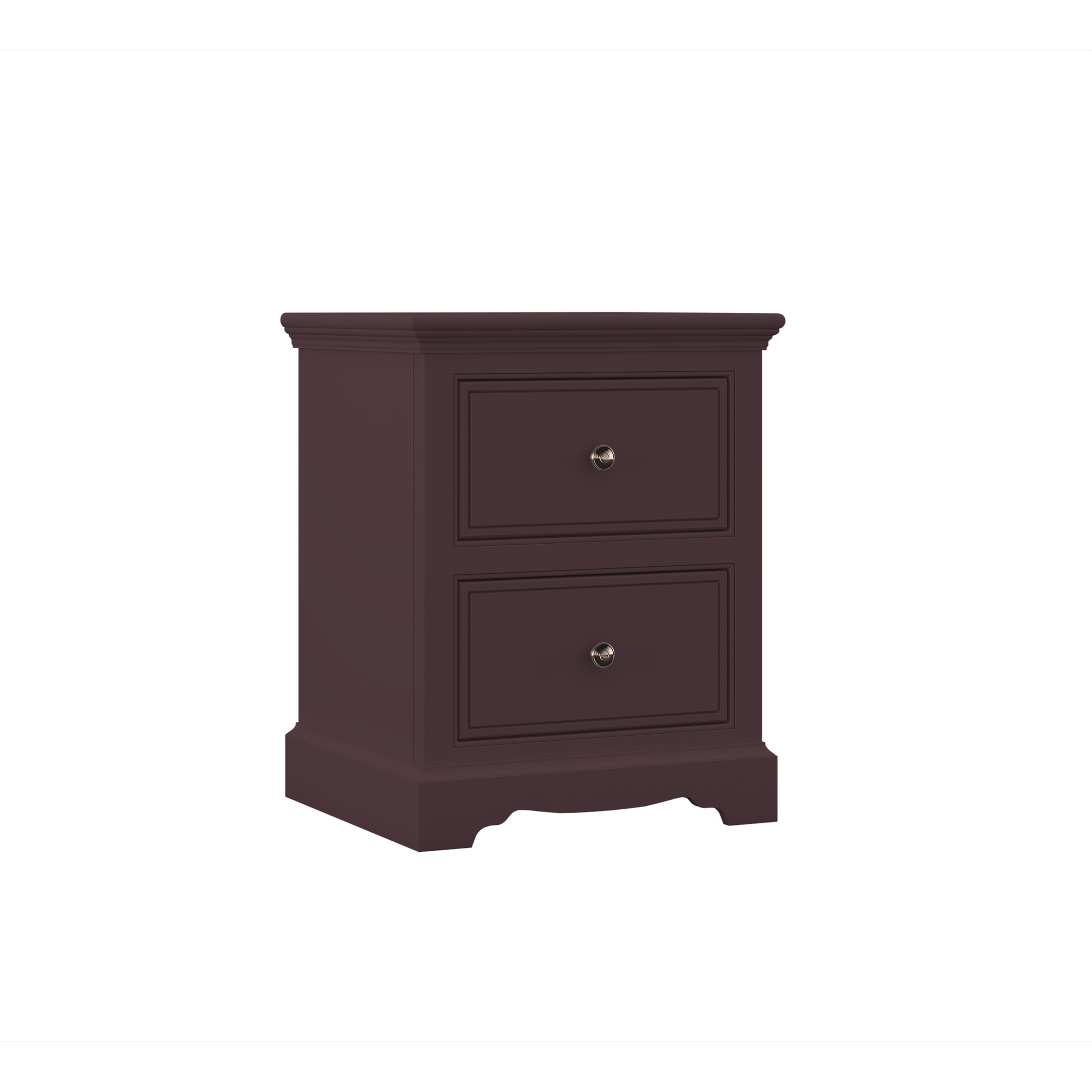 Louis Wide 2 Drawer Bedside