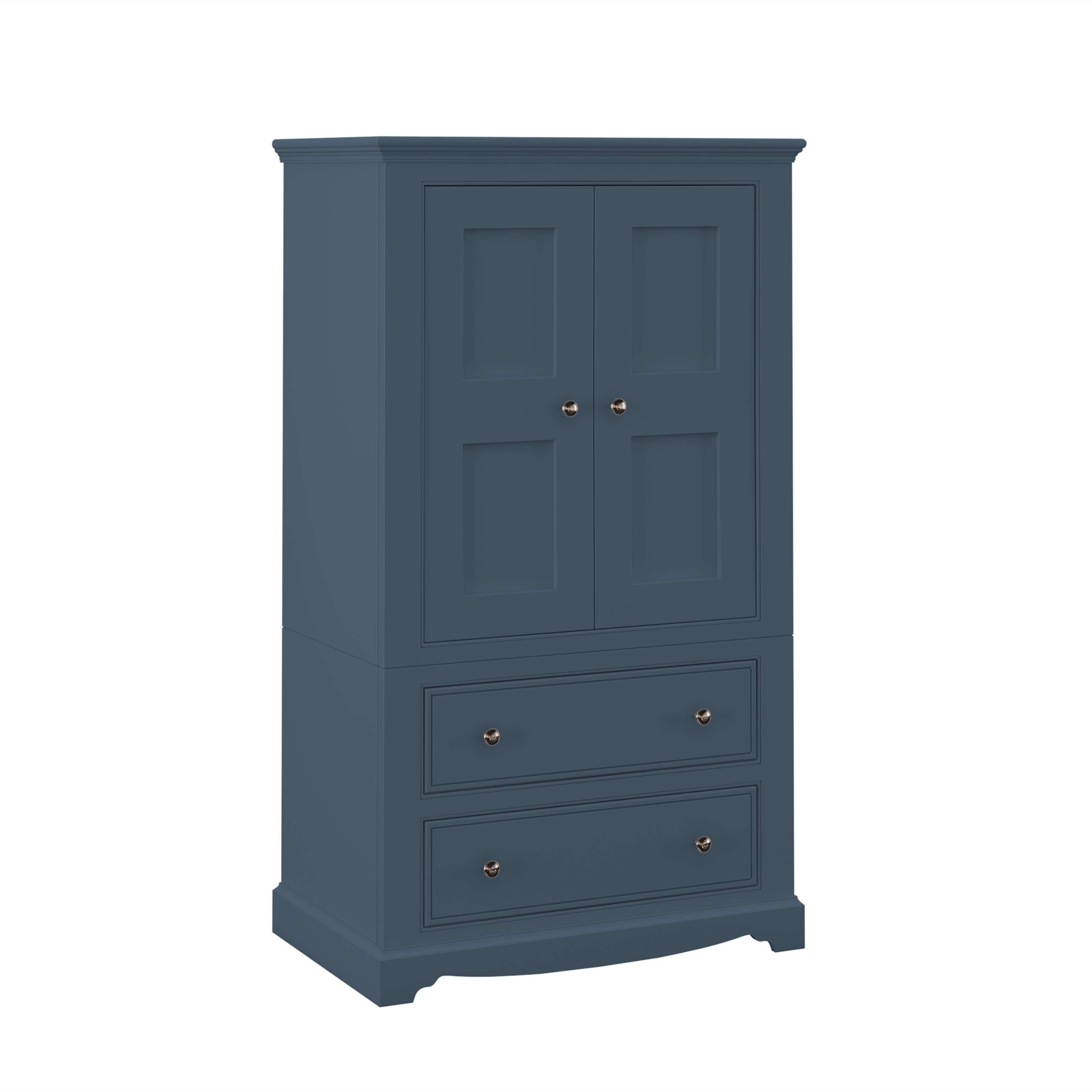 Louis  2 Door 2 Drawer Attic Wardrobe