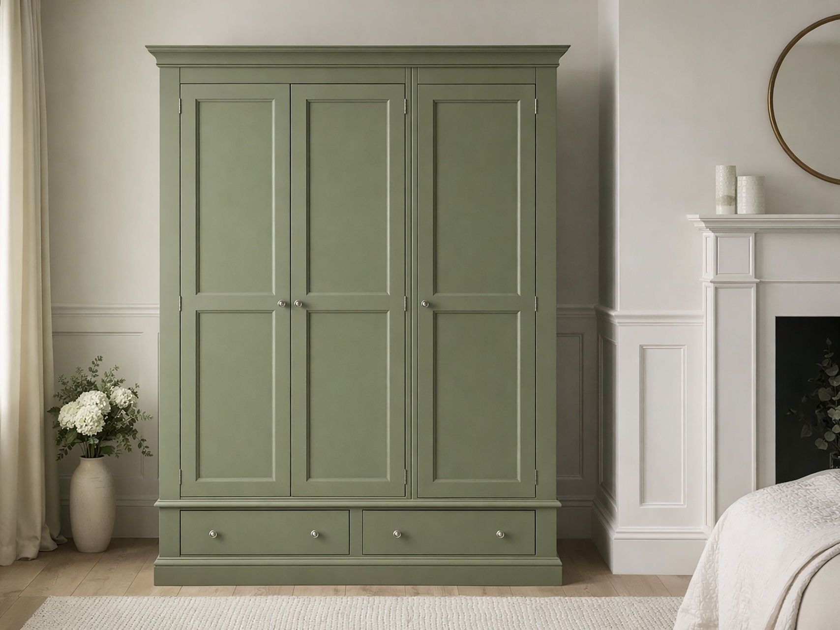 Millbrook 3 Door Robe Moss