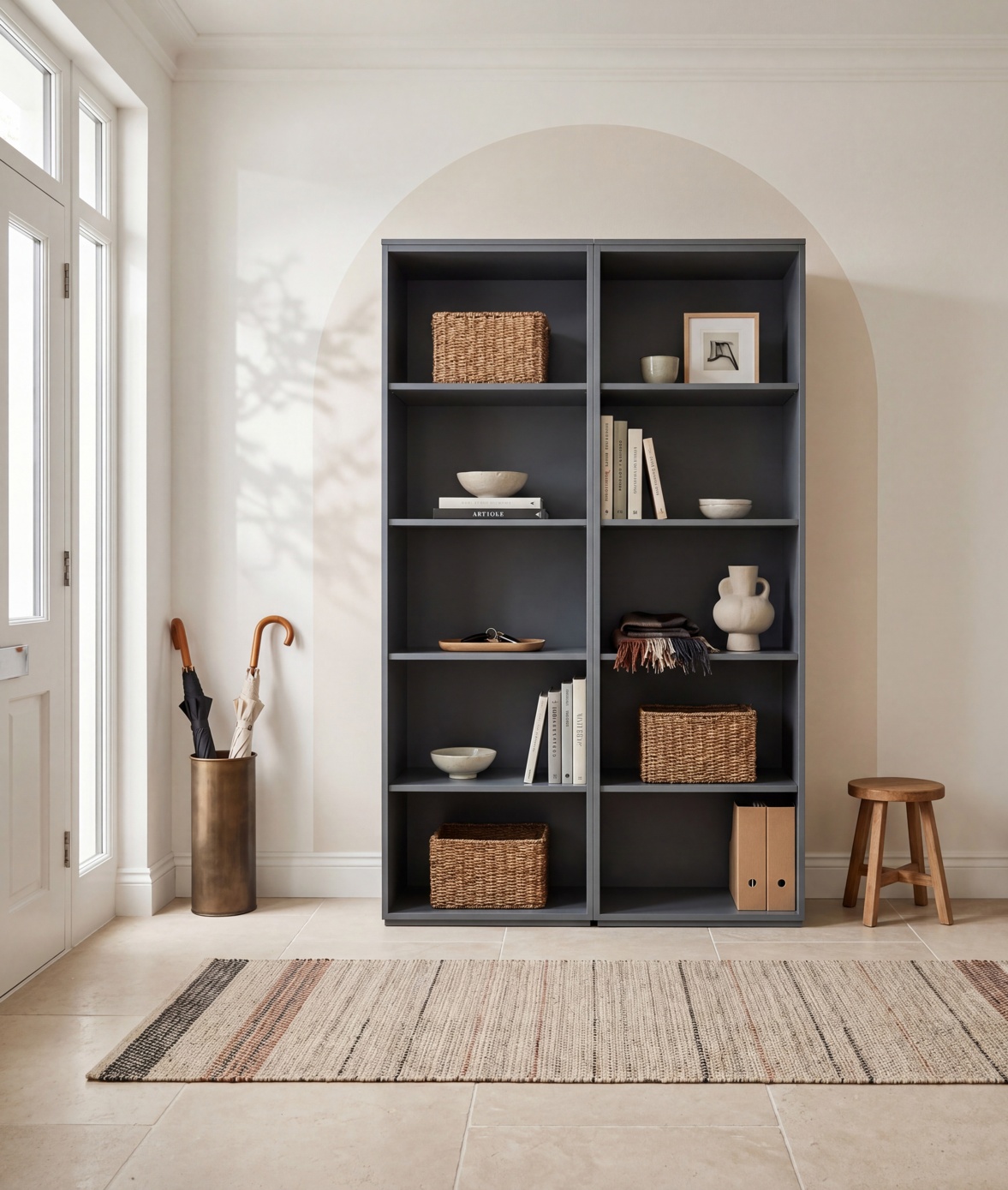 Broadway Modular Double Bookcase Hallway