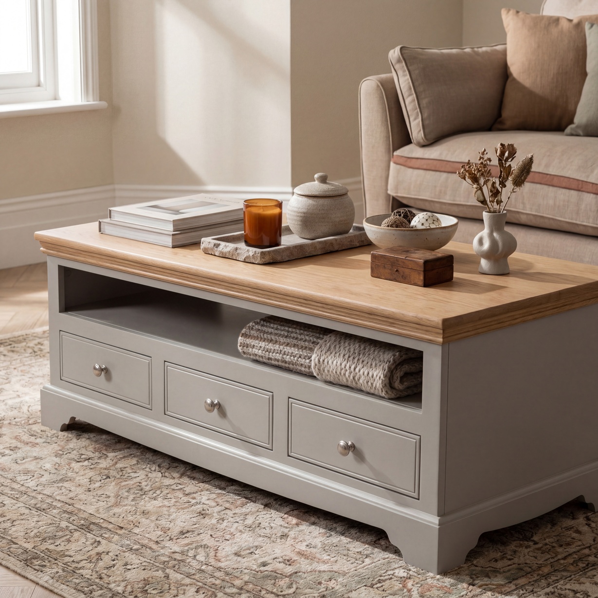 Oxford 6 Drawer Coffee Table