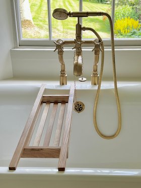 Swadling Illustrious Floor Mounted Manual Bath/Shower Mixer with Brushed Brass finish view