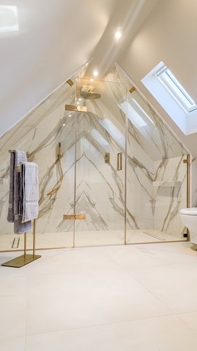 Matki Bespoke EauZone Enclosure with Brushed Gold finish 2