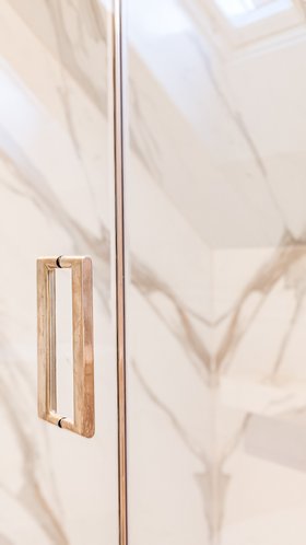 Matki EauZone Shower Door Handle in Brushed Gold