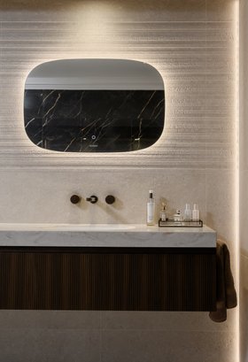 Swadling Engineer Basin Mixer with Aged Brass finish front view