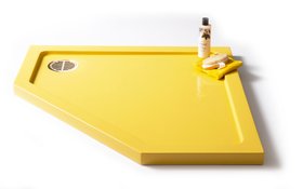 Matki Universal Quintesse Shower Tray Colour Matched To Farrow & Ball Yellow Ground 2   ULQ900