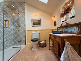 Swadling Brassware Invincible Deluge, Hand Shower and Shower Mixer with Living Brass finish and Matki EauZone Shower Enclosure 3