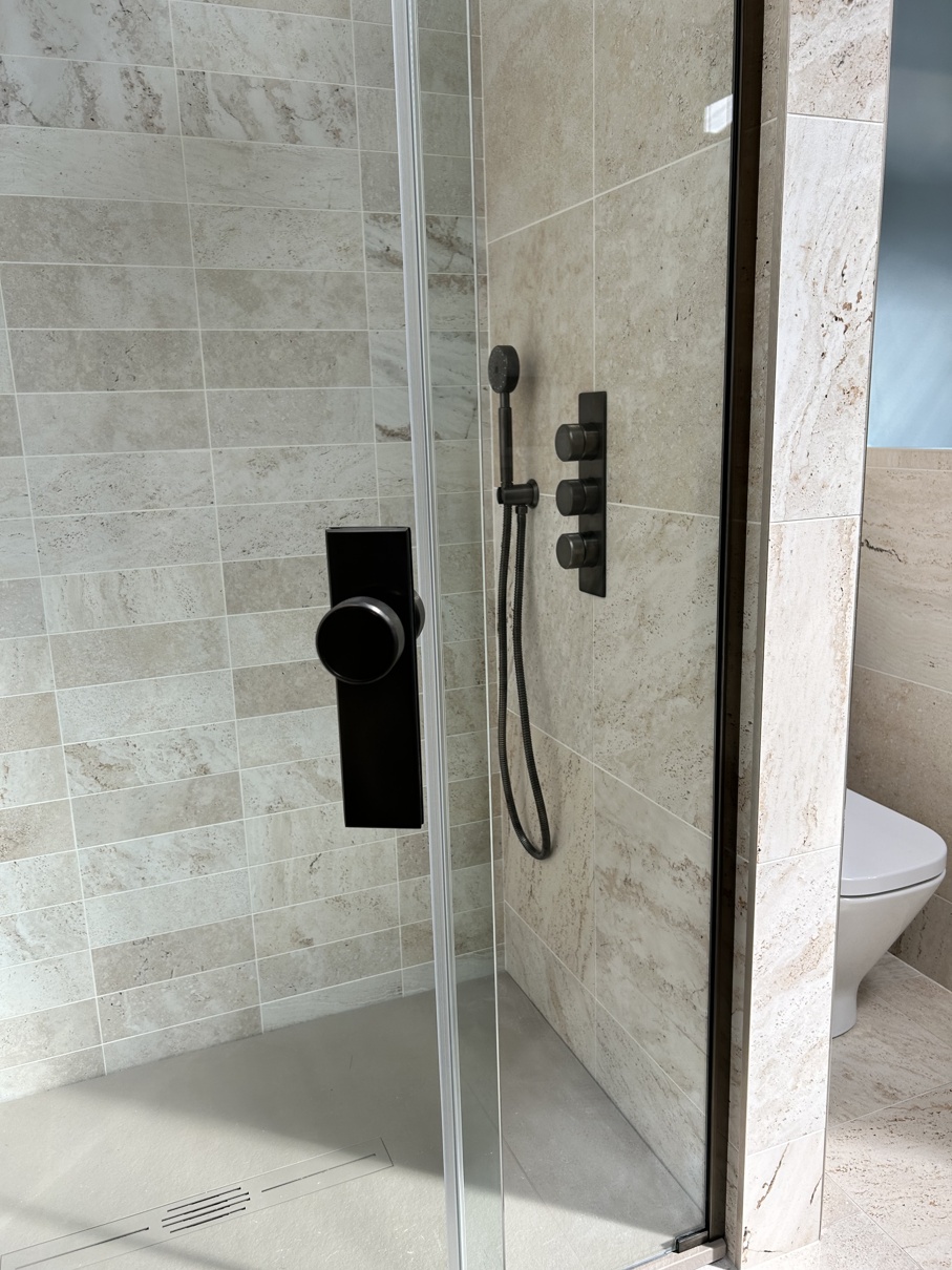 Matki EauZone + Swadling Brassware Engineer shower accessories in Dark Bronze