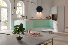 Bright pastel kitchen