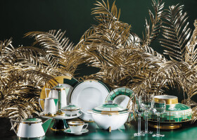 EMERALD 68 PIECE DINNER SET
