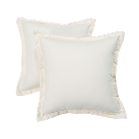 Natural Plain Outdoor Cushion 45 x 45 cm, Set of 2
