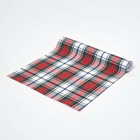 Homescapes - Cotton Macduff Tartan Table Runner