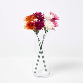 Set of 4 Artificial Autumn Chrysanthemum Stems