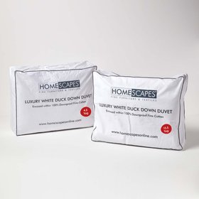 Luxury White Duck Down 13.5 Tog All Seasons Duvet