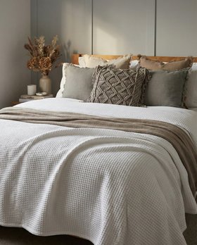 Organic Cotton Waffle Blanket
