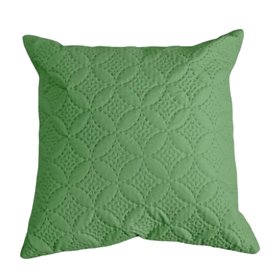 Moss Green Quilted Embossed Cushion Cover