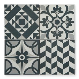 Casablanca Black Patterned Tile