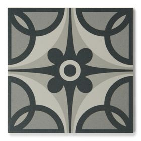 Casablanca Black Patterned Tile