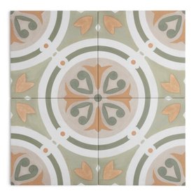 Esme Green Patterned Tile