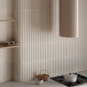 Solace Cream Fluted Tile