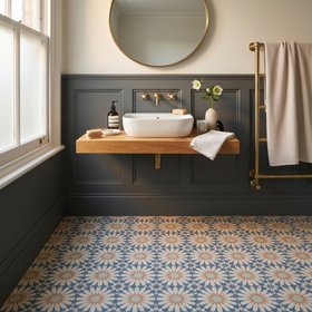 Tropez Blue Patterned Tile
