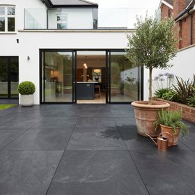 Midlake Black 2cm Outdoor Tile