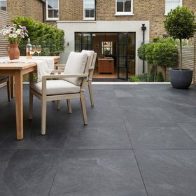 Midlake Black 2cm Outdoor Tile