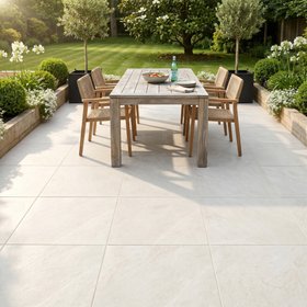Midlake White 2CM Outdoor Tile