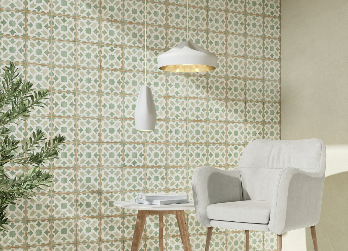 Moorish Verde Patterned Tile