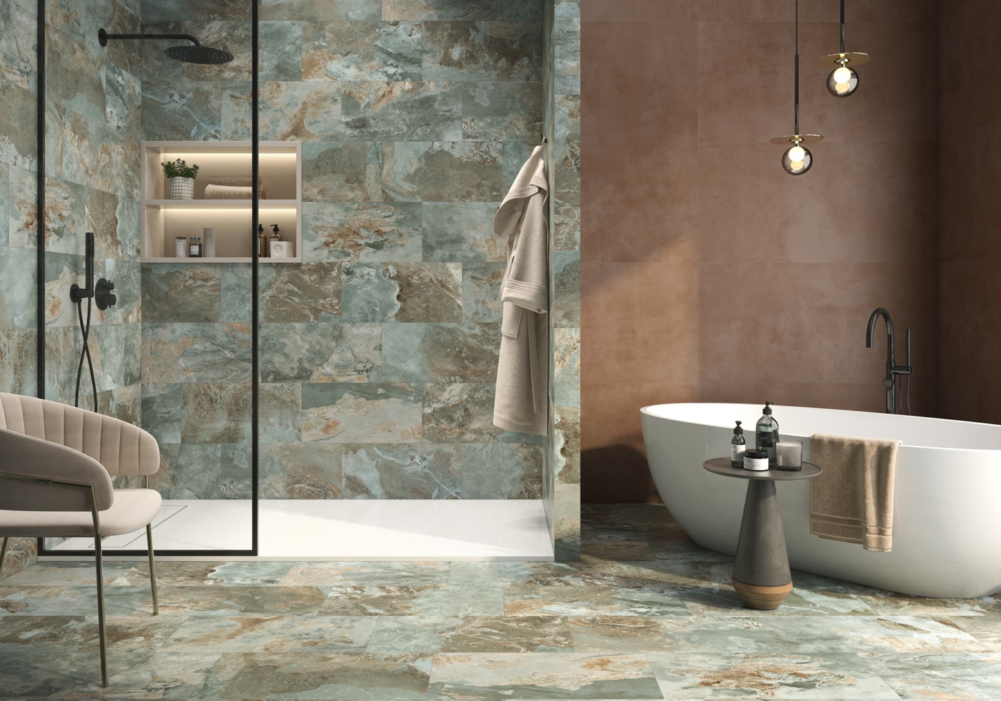 Strata Green Tile