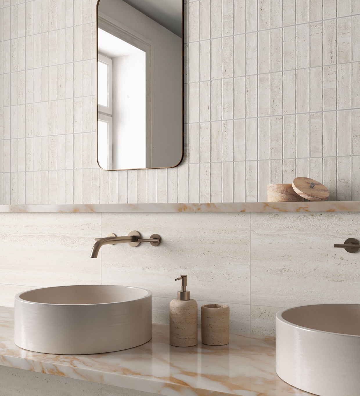 Livia Ivory Decor Tile